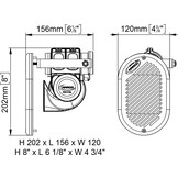 Marco R-KIT compleet grill voor HR1 Wit