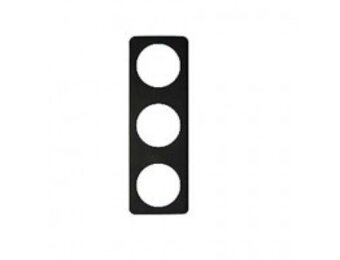 Berker Afdekraam 3V zwart