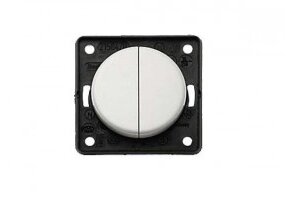 Berker 1p/serie schakelaar wit