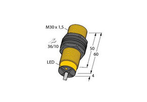 Turck Inductieve sensor inductieve naderingsschakelaar schakelafstand 15MM 500HZ kunststof kabel - 46592