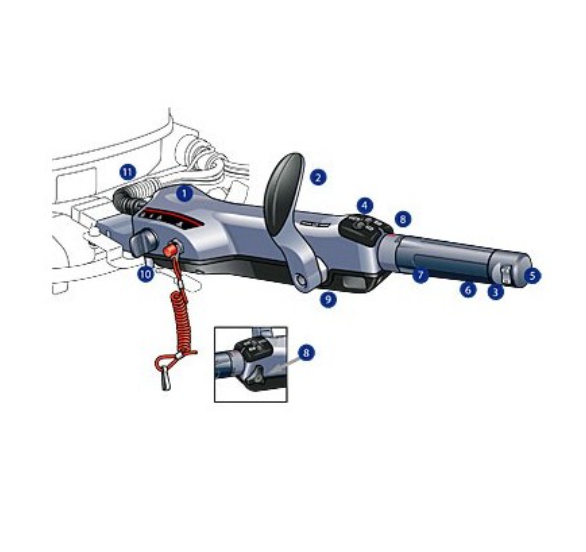 Yamaha Multifunctionele tiller handle