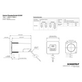 Scanstrut TILE USB-A / USB-C oplaadcontactdoos 12/24V