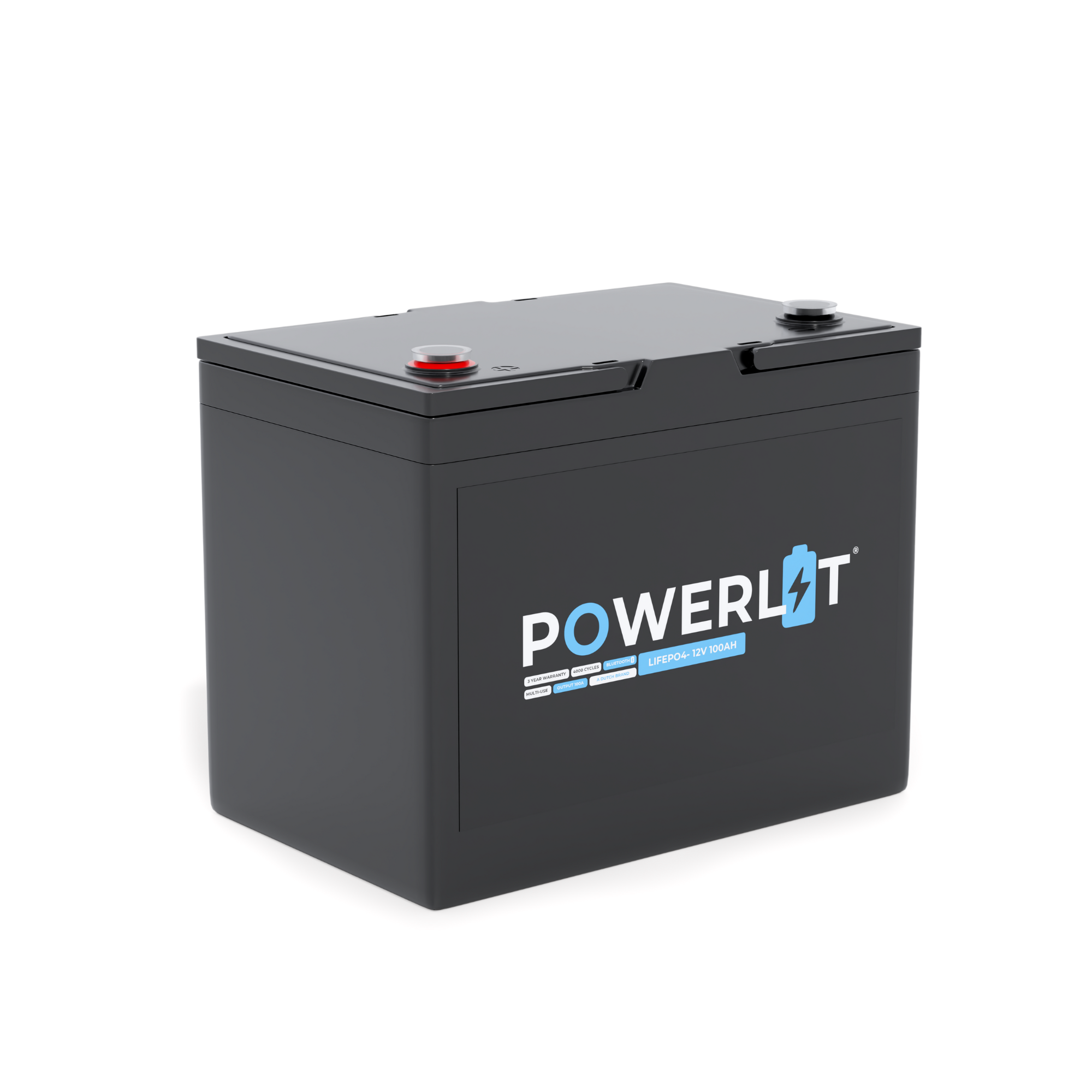 Powerlit 12V 100Ah LiFePO4 accu met uitleesmodule