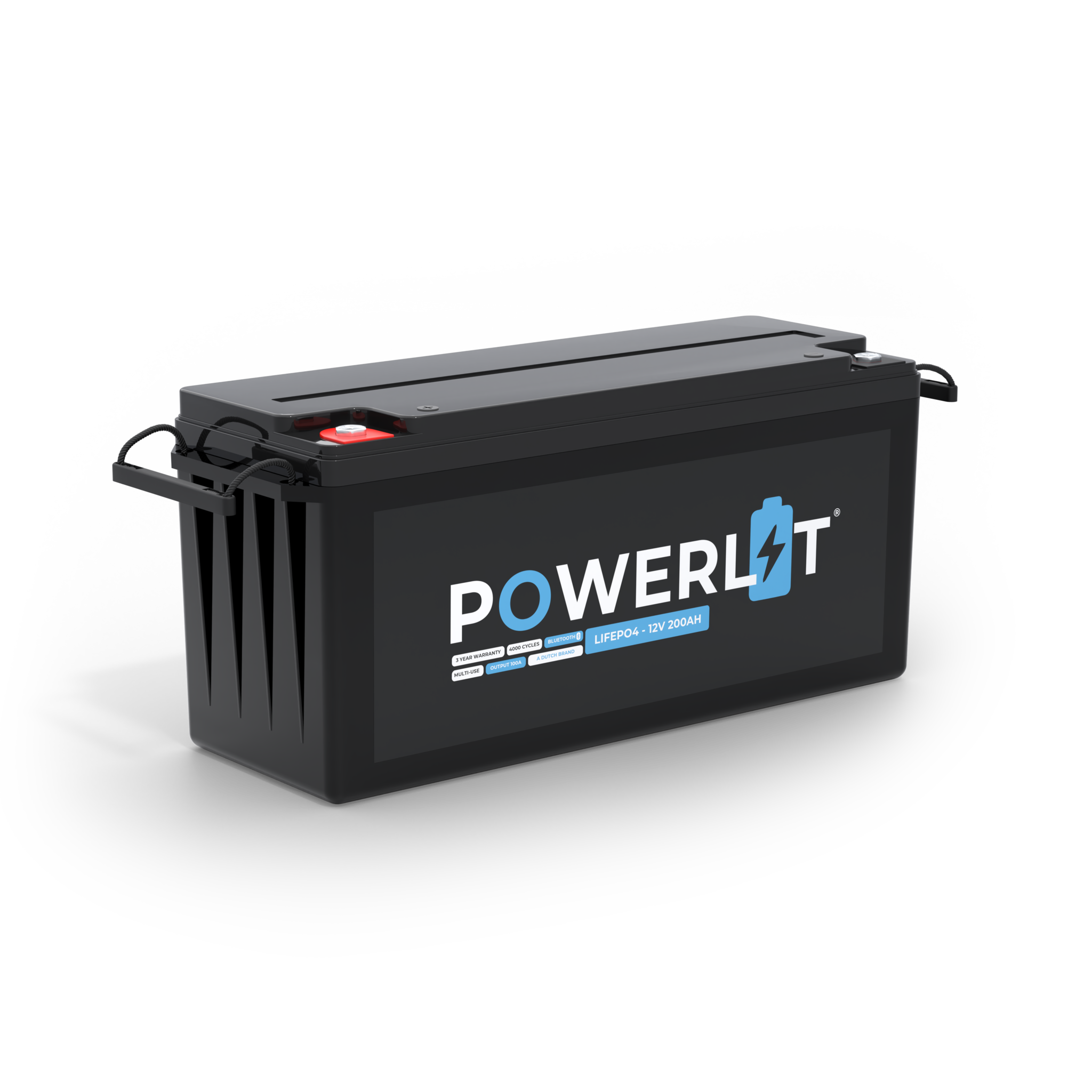 Powerlit 12V 200Ah LiFePO4 accu met uitleesmodule