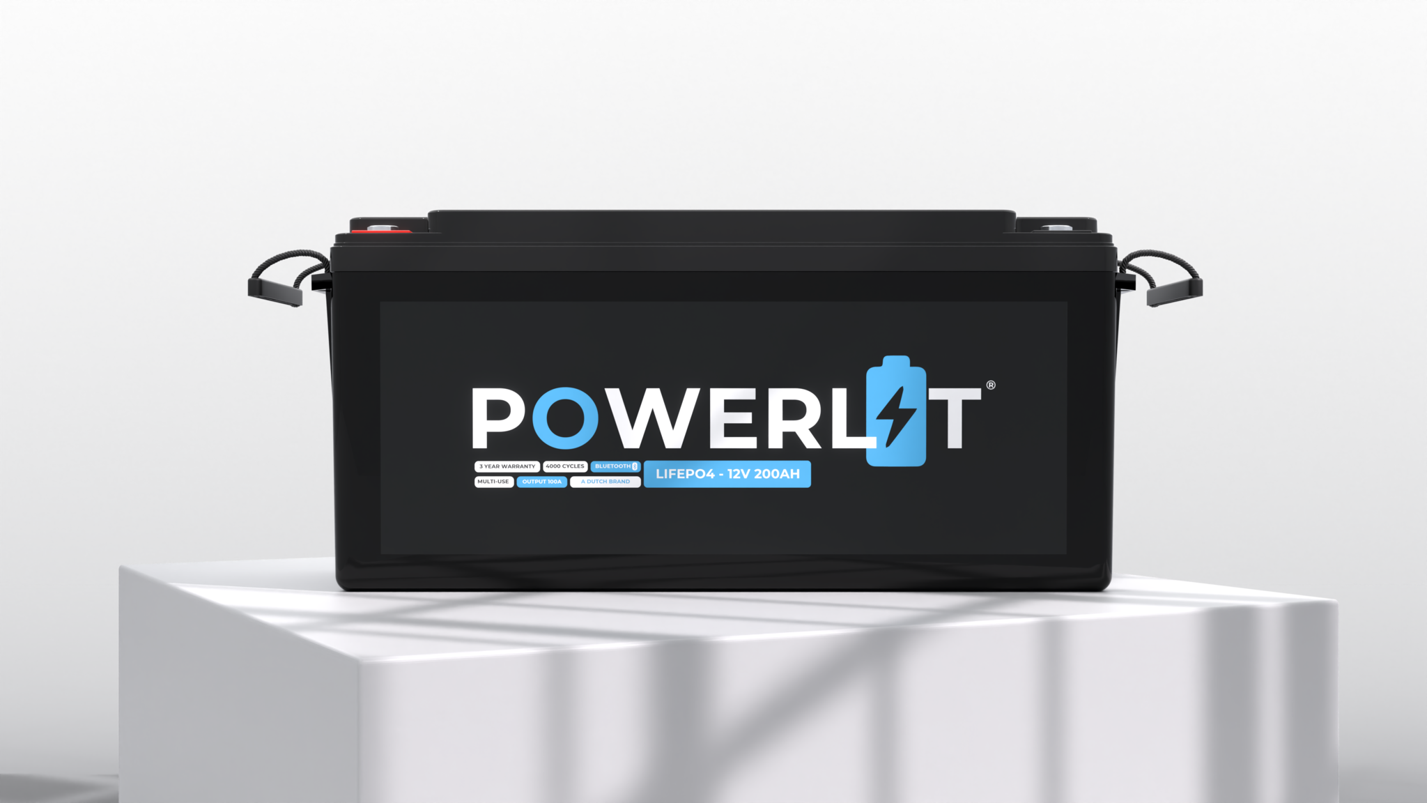 Powerlit 12V 200Ah LiFePO4 accu met uitleesmodule