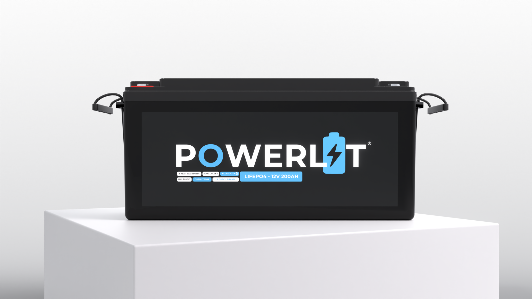 Powerlit 12V 200Ah LiFePO4 accu met uitleesmodule