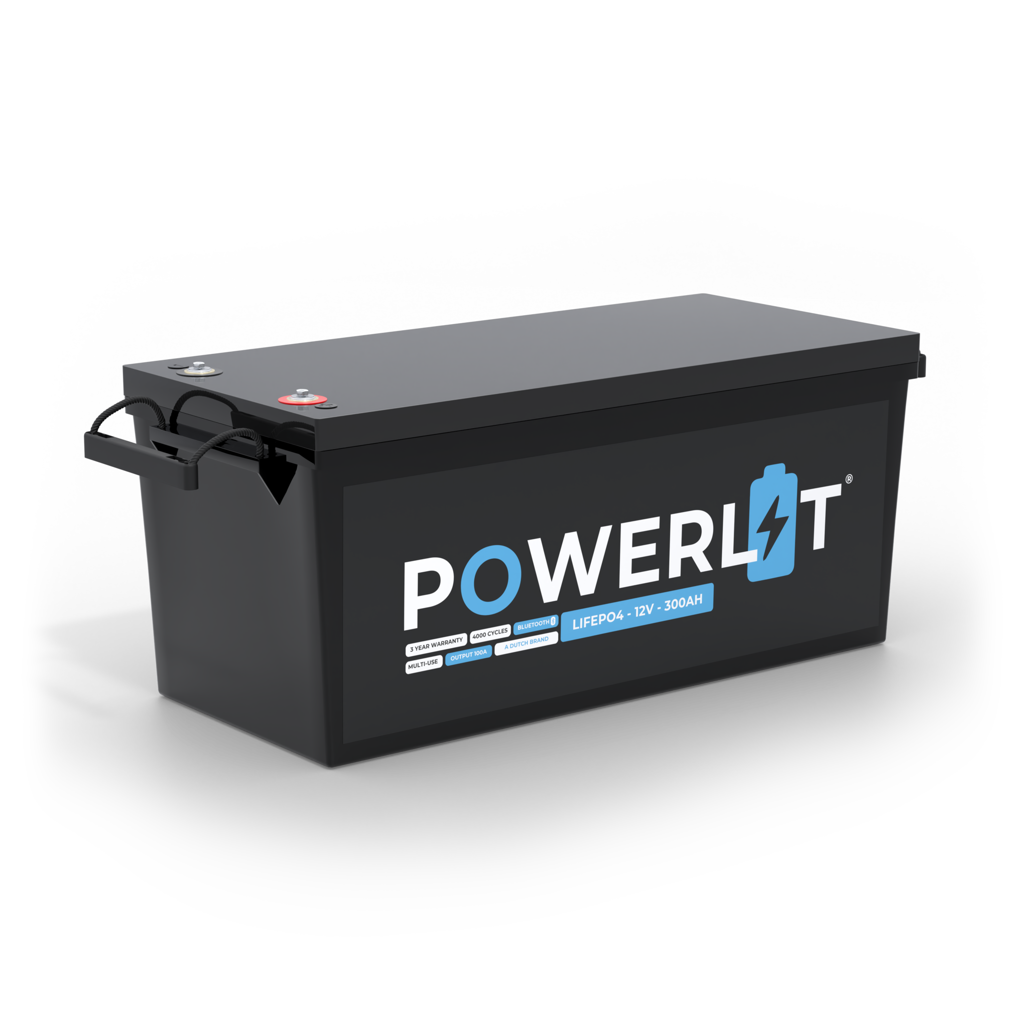 Powerlit 12V 300Ah LiFePO4 accu met uitleesmodule