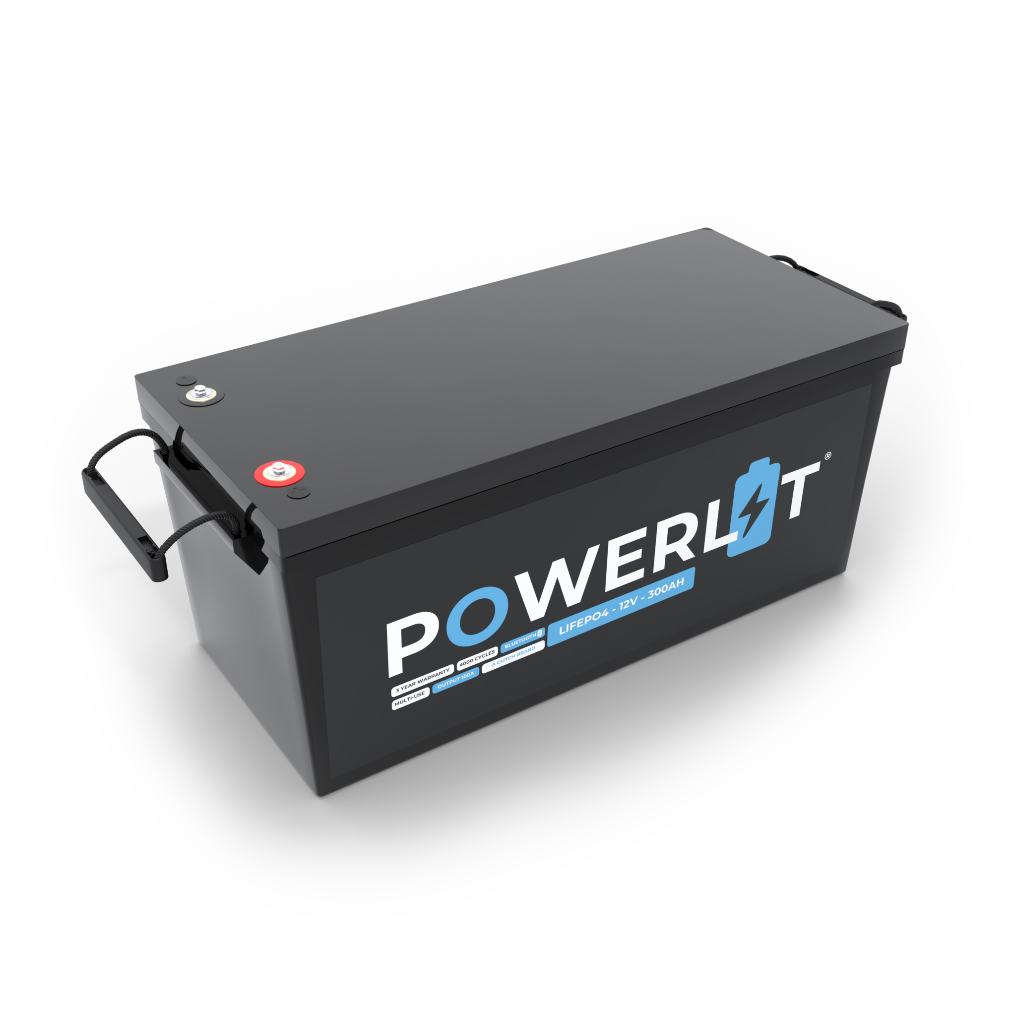 Powerlit 12V 300Ah LiFePO4 accu met uitleesmodule