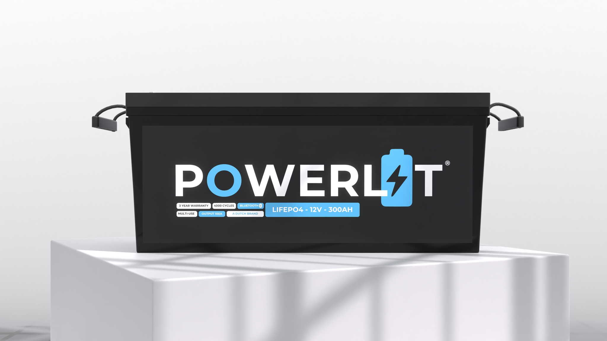 Powerlit 12V 300Ah LiFePO4 accu met uitleesmodule