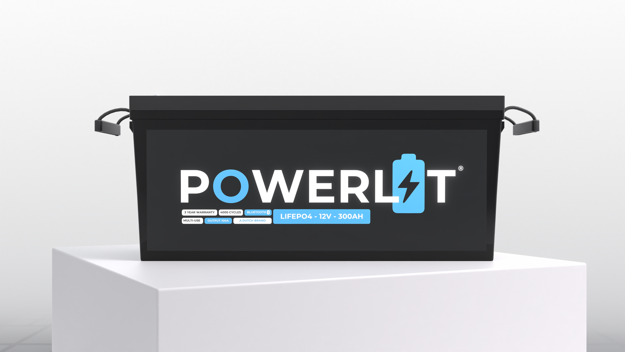 Powerlit 12V 300Ah LiFePO4 accu met uitleesmodule