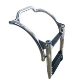 Garelick Zwemtrap telescopisch RVS voor rubberboot