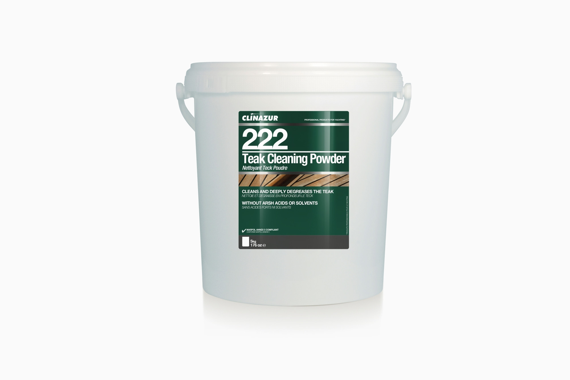 Clinazur 222 Teak Cleaning Powder, foto 2 van 2