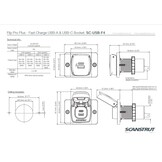 Scanstrut Flip Pro Plus USB-A en USB-C aansluiting