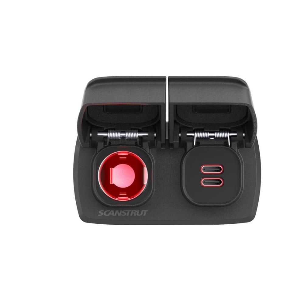 Scanstrut Flip Pro Multi USB-C aansluiting (x2) en 12V contactdoos, foto 3 van 6