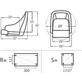 Vetus Commander bootstoel