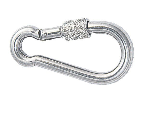 Talamex Karabijnhaak met borg 80mm