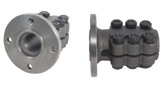 Allpa Allpa Stalen klemflens met centreerrand, Ø25mm-as, center Ø50mm, steek Ø78mm (Yanmar)