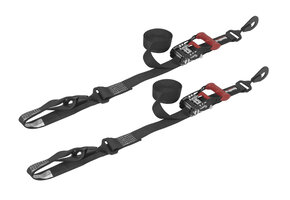 SpeedStrap 38 mm Ratchet Tie-down, haak en lus, 300 cm, zwart, 2 st.