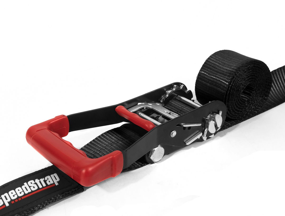 SpeedStrap 50 mm Ratchet Tie-down spanband, haak en lus, 300 cm, zwart, foto 2 van 6