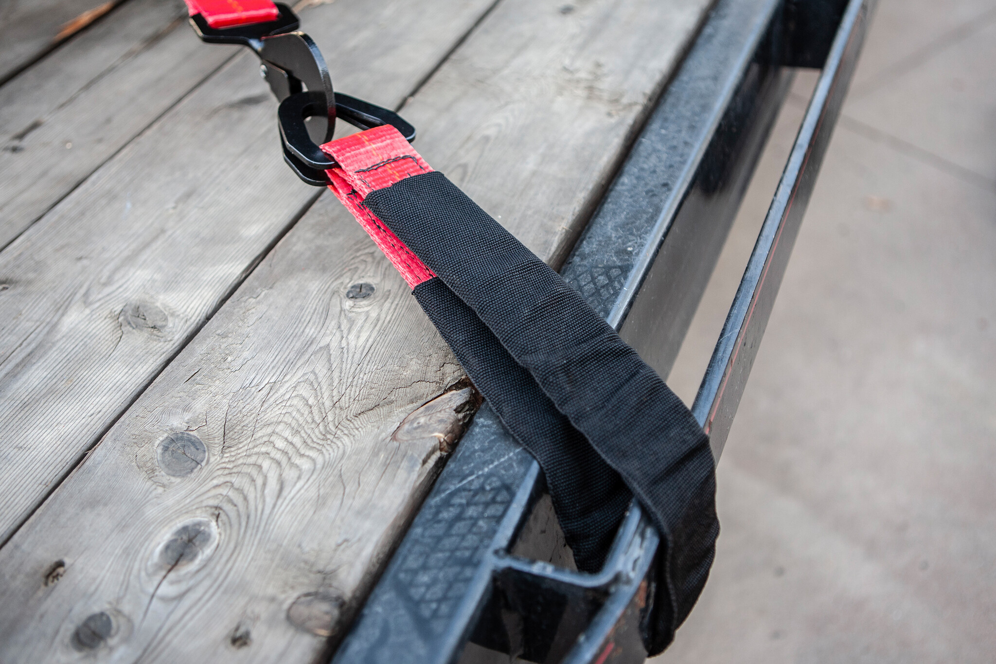 SpeedStrap 50 mm Axle strap verlenging, D-ringen en hoes, 76 cm, zwart