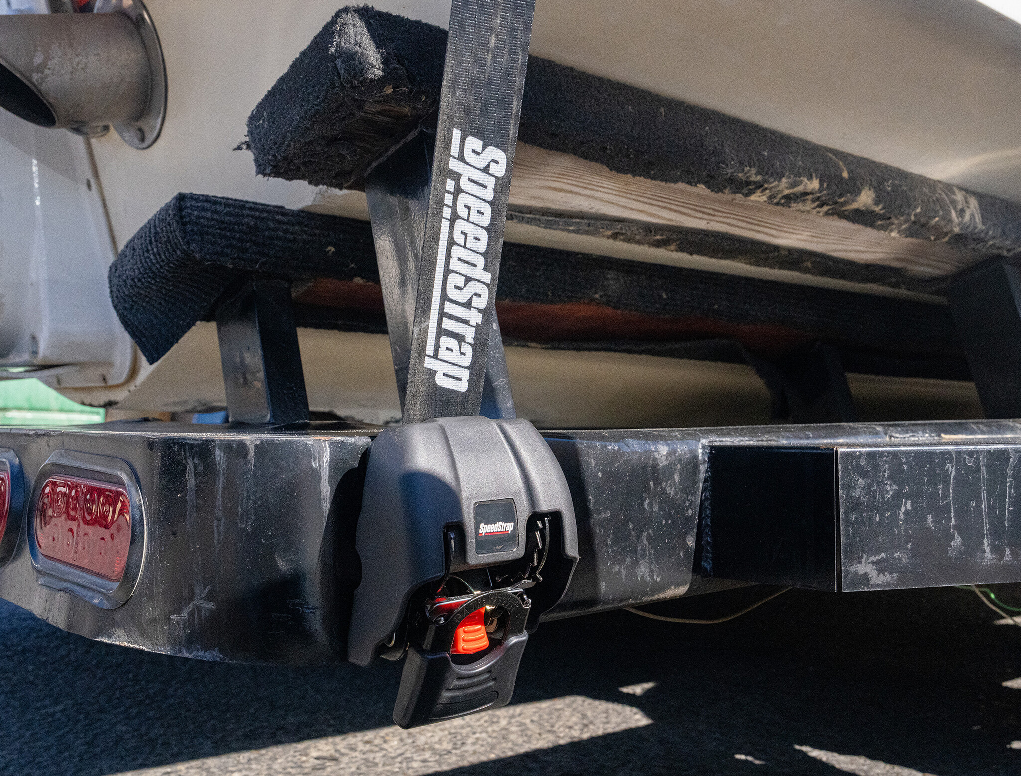 SpeedStrap Tie-down automatisch oprolbare spanbanden, stalen ratel, 2 st.