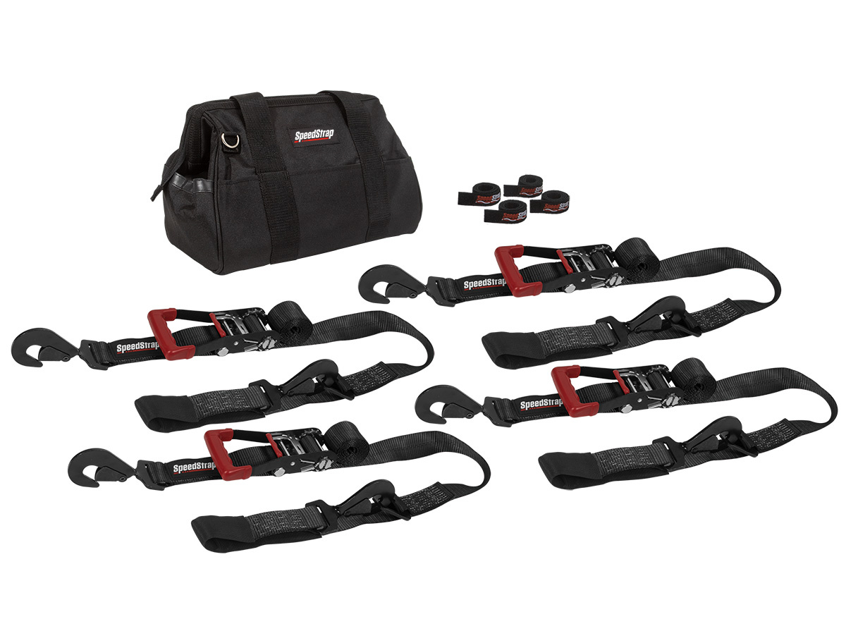 SpeedStrap 50 mm Heavy Duty Kit, Ratchet Tie-down, haak en lus, 300 cm, zwart
