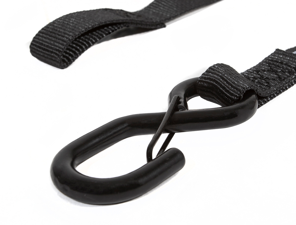 SpeedStrap 25 mm Heavy Duty KIT, Ratchet Tie-down, s-haken en lus, 450 cm, zwart