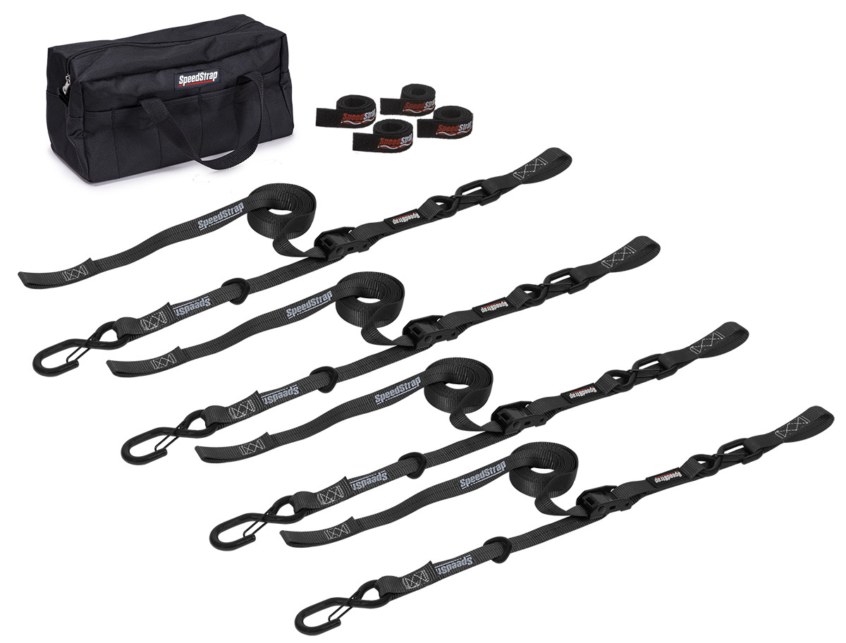 SpeedStrap 25 mm Cam-Lock Kit, Tie-down, s-haken en lus, 300 cm, zwart