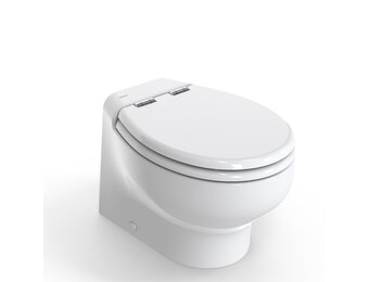 Tecma Polyester (MDF kern) Bril en deksel (wit) Silence Plus/2G Soft Closing