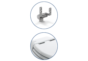 Tecma Scharnierset (wit) Polyester (MDF kern) Elegance/Silence Plus