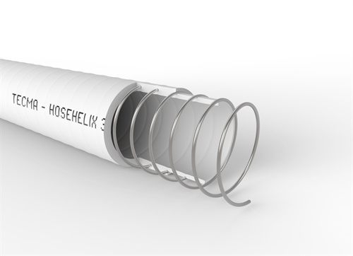 Tecma Hosehelix 38 - pvc sanitairslang - staaldraad versterking, rol 15,25M