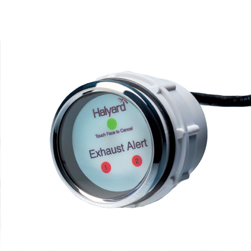 Halyard Uitlaat alarmsysteem Enkele motor 1 display, sensor met 16m kabel