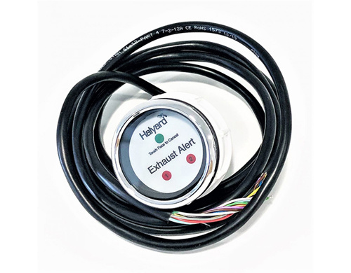 Halyard Uitlaat alarmsysteem 2 motoren 1 display, verwijderbare sensoren/16m kabel