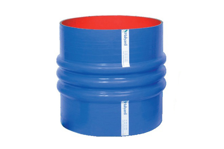 Halyard Bellows 305mm id x 600mm long 180C silicone triple hump