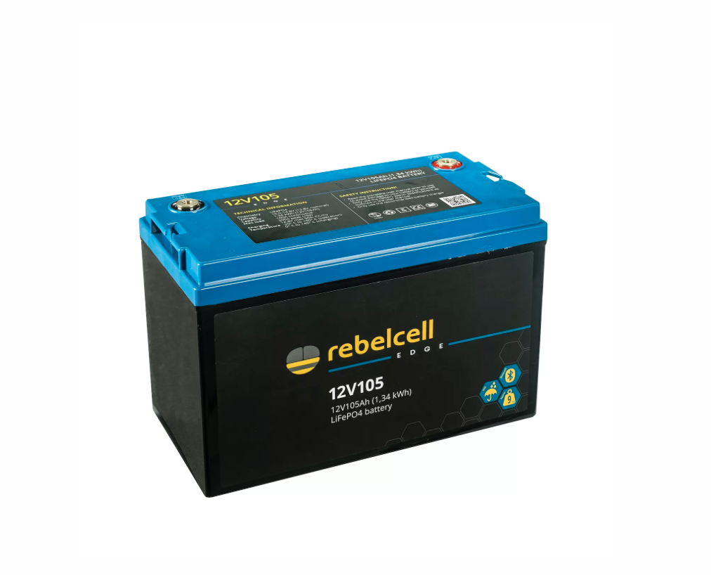  12V105 EDGE LiFePO4 accu (1,34 kWh)