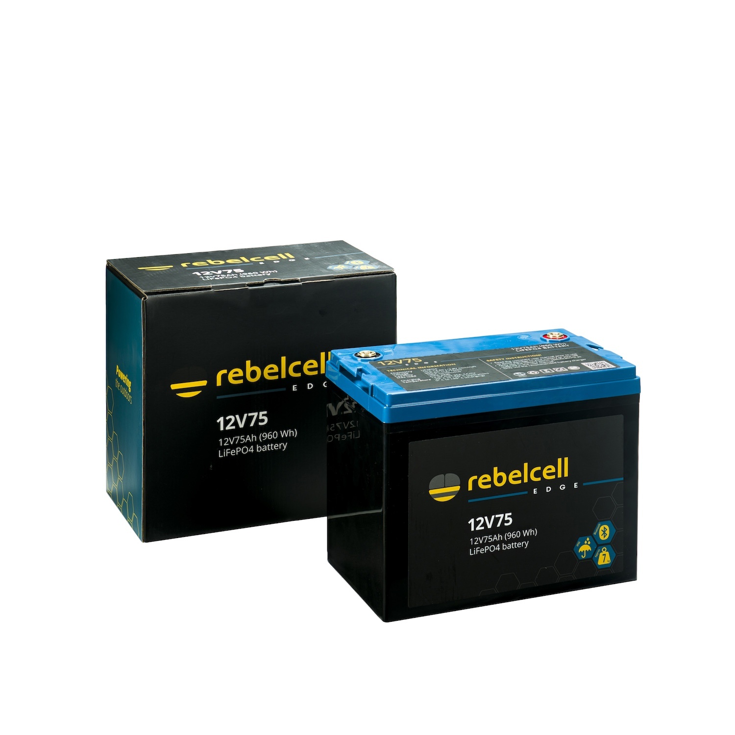  12V75 EDGE LiFePO4 accu (0,96 kWh)