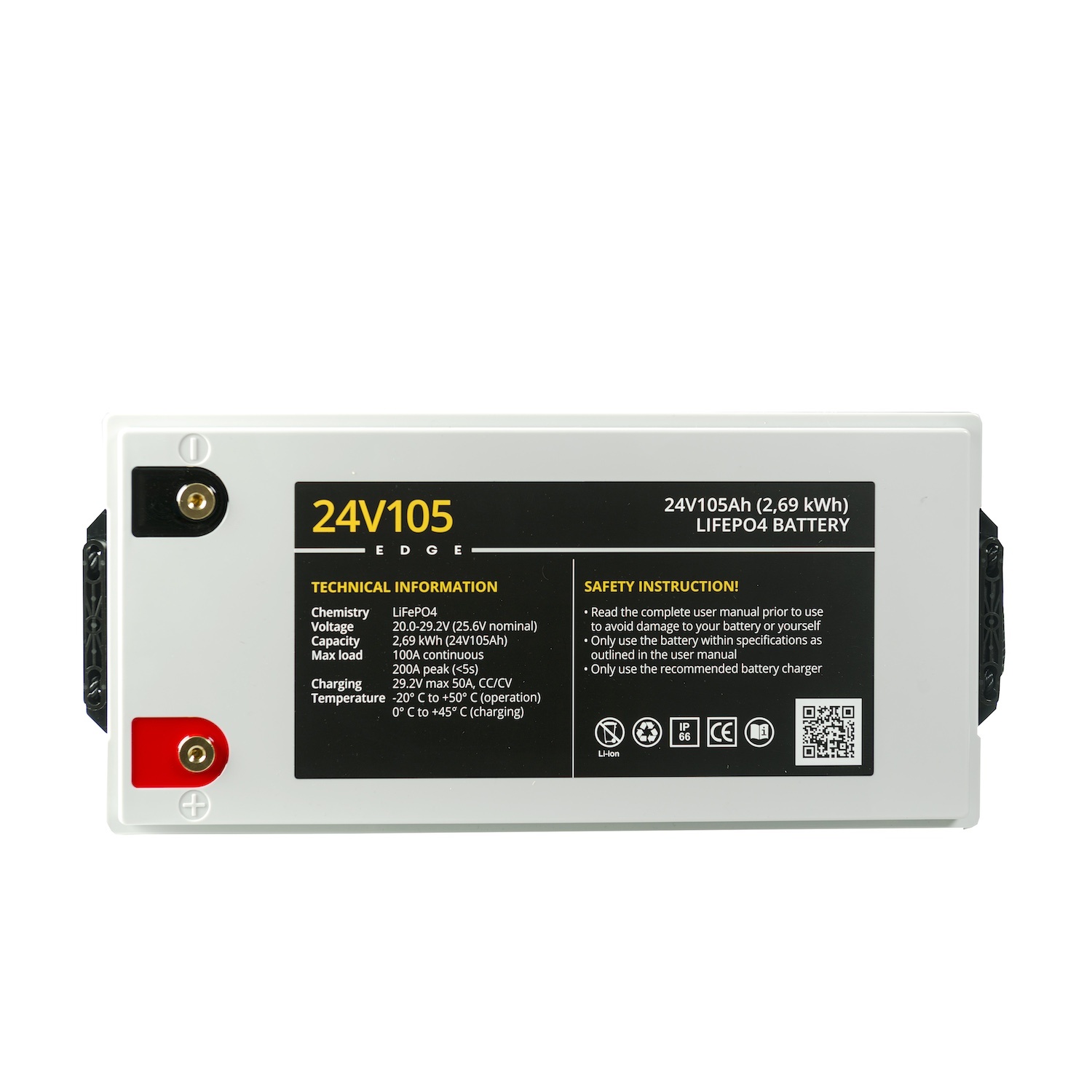  24V105 EDGE LiFePO4 accu (2,69 kWh)