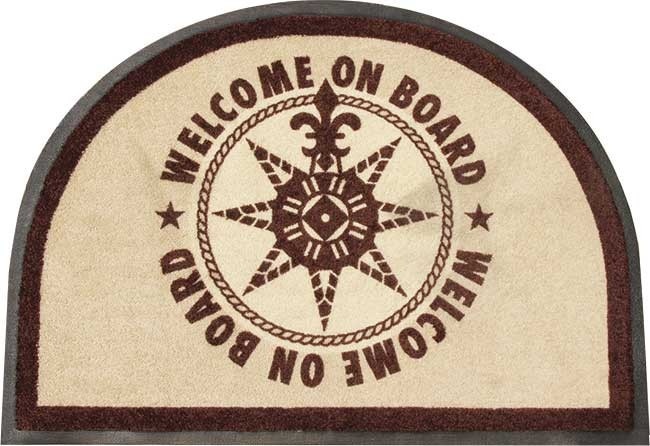 Marine Business Vloermat / Droogloopmat 'Welcome on board'
