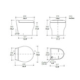 Tecma Elegance 2G Cut, 230V, Laag, Poly SoftClose, Multiframe 2-knops SFT, solenoid