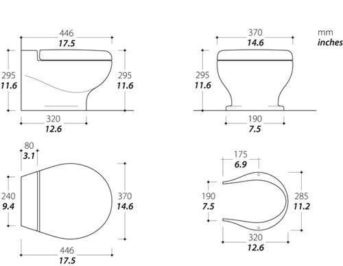 Tecma Nano, Wit, 24V, Solenoid, Eco Rocker schakelaar