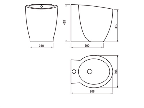 Tecma Privilege Bidet Wit, foto 2 van 2