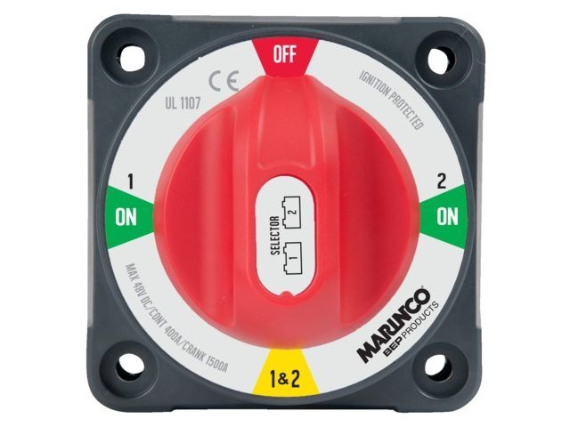 BEP Marine Accuschakelaar on/off/1/1&2 op- & inbouw