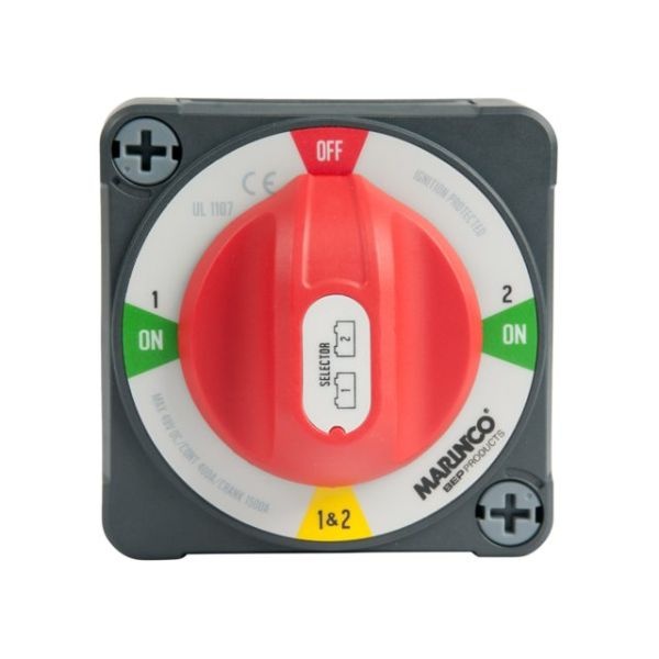 BEP Marine Accuschakelaar on/off/1/1&2 opbouw