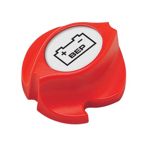 BEP Marine knop voor accuschakelaar rood 701 serie