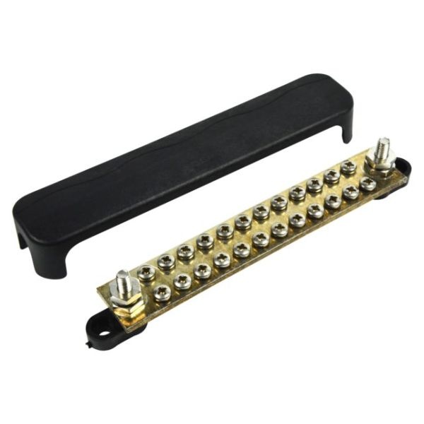 BEP Marine Busbar 24 terminals, 2 studs