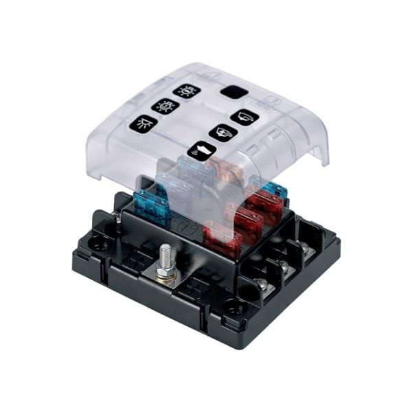 BEP Marine Zekeringhouder ATO/ATC 6 schroef terminals