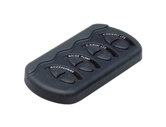 BEP Marine Schakelpaneel Contour II 4 schakelaars, 2 zekeringen