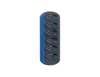 BEP Marine Schakelpaneel Contour II 6 schakelaars