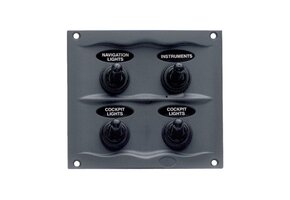 BEP Marine Schakelpaneel 4 schakelaars