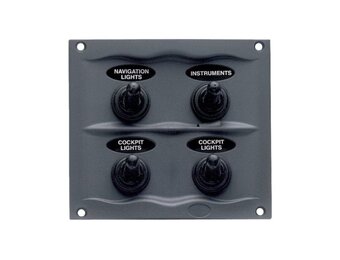 BEP Marine Schakelpaneel 4 schakelaars